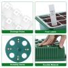 2Pcs 40 Cells Seed Starter Tray Plant Grow Light with 4 Adjustable Brightness Automatic Timing Setting Humidity Dome Plant Germination Garden