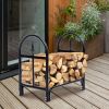 2 Feet Outdoor Heavy Duty Steel Firewood Storage Holder