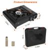 3300W Portable Camping Stove Butane Canister Dual Fuel Burner Piezo Electric Ignition Single Burner