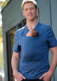 Leisure mother kangaroo multifunction vest (Option: Blue-XL-Men)