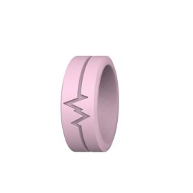 Outdoor Survival Luminous Silicone Ring Three Colors Optional Outdoor Camping Supplies (Color: pink)