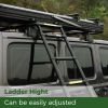 Trustmade Triangle Aluminium Black Hard Shell Grey Rooftop Tent with Roof Rack Scout Plus Series